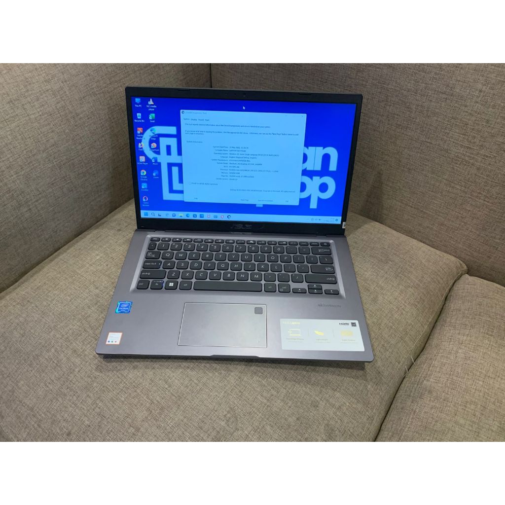 Laptop Second Asus Vivobook X415MA | Intel Celeron N4020 RAM 4 GB SSD 256 GB Layar 14 Inch | Mulus &