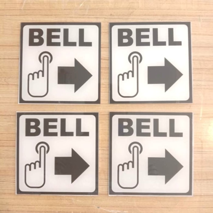 

STIKER BELL PANAH KIRI UK 10X10CM