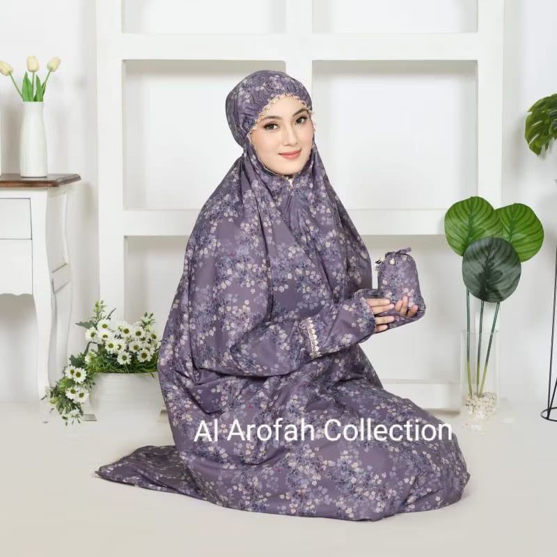 MUKENA PARASUT MOTIF | MUKENA TERUSAN ADEM