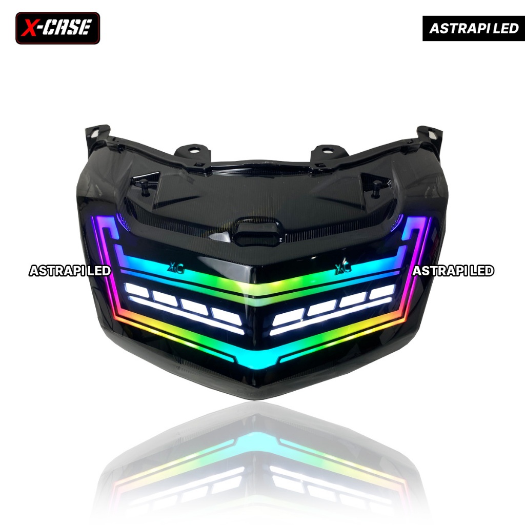 Lampu Stop RGB App Nmax Old Stoplamp Fullset X-Case