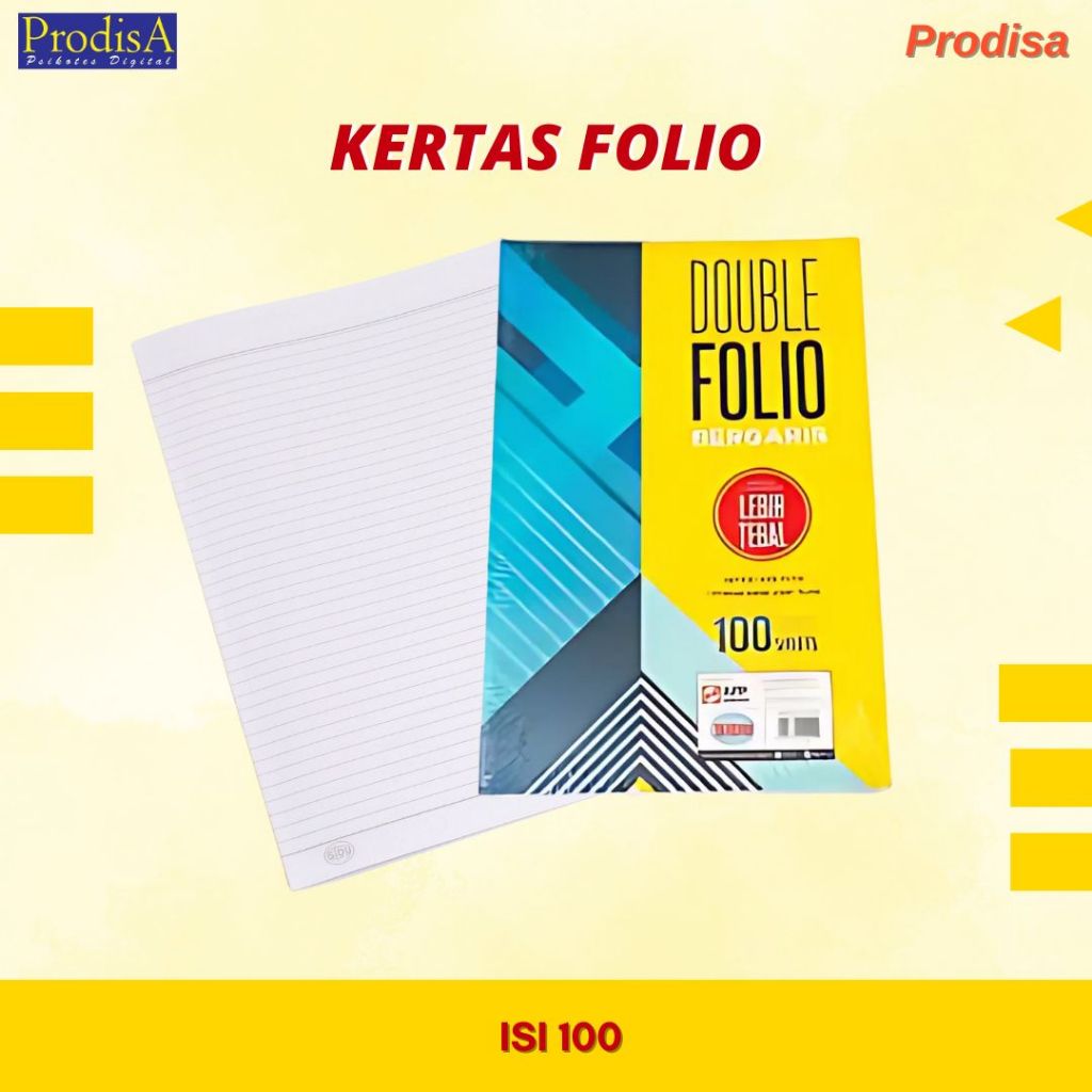 

KERTAS FOLIO BERGARIS ISI 100 DAN ISI 200