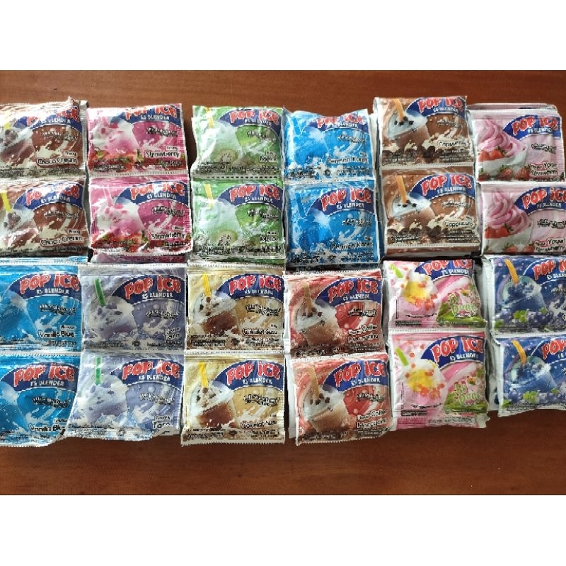 

pop ice per renteng isi 10 sachet x 23gr