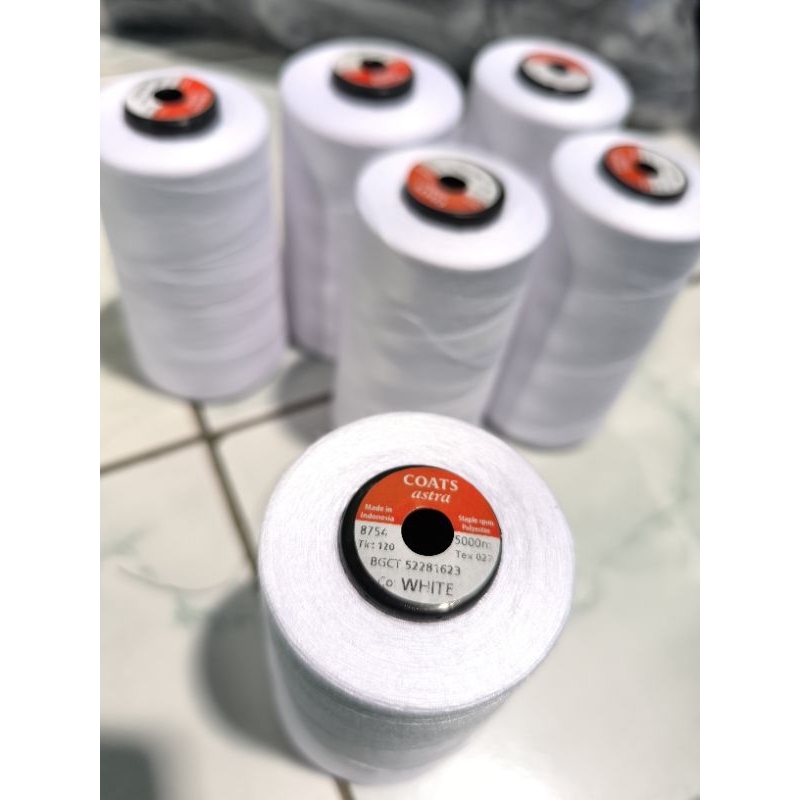 Benang Jahit Kiloan Hitam & Putih GradeA Harga Murah 60/2 40/2