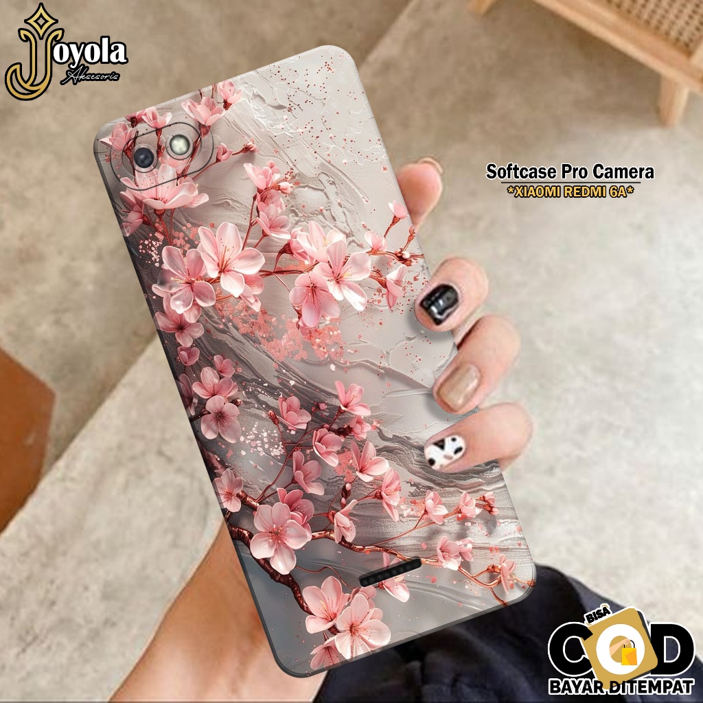 Casing XIAOMI REDMI 6A - Pro Camera - Fashion Case Bunga - Softcase XIAOMI REDMI 6A - Kesing REDMI 6