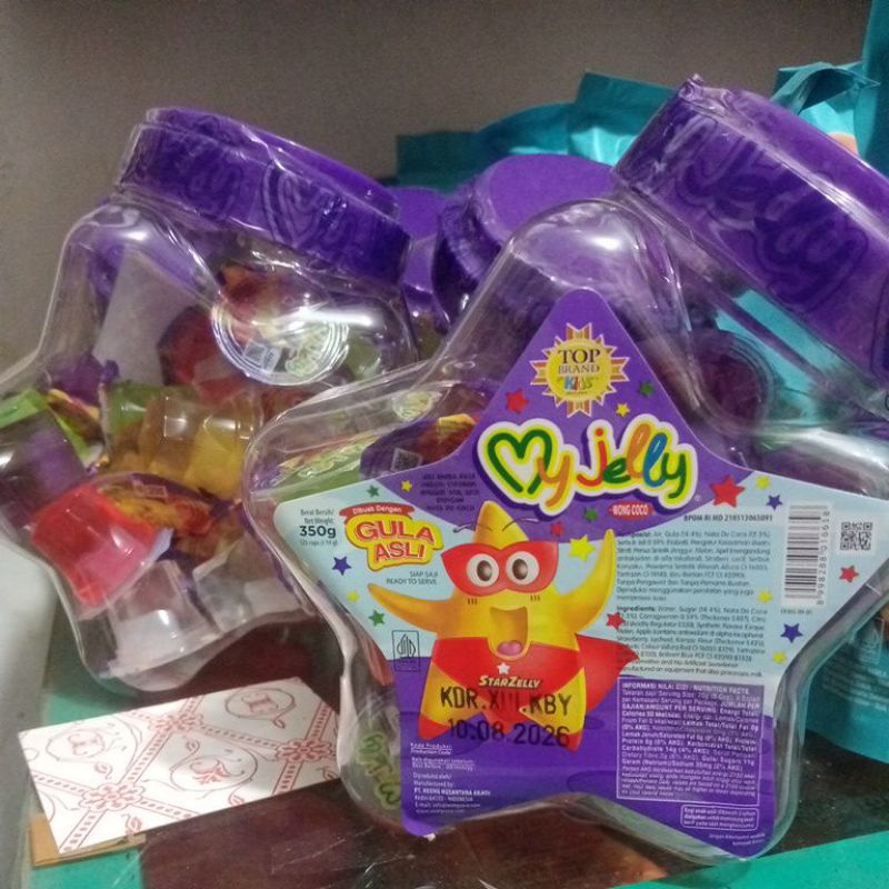 

my jelly toples bintang slikys puding 2 lapis