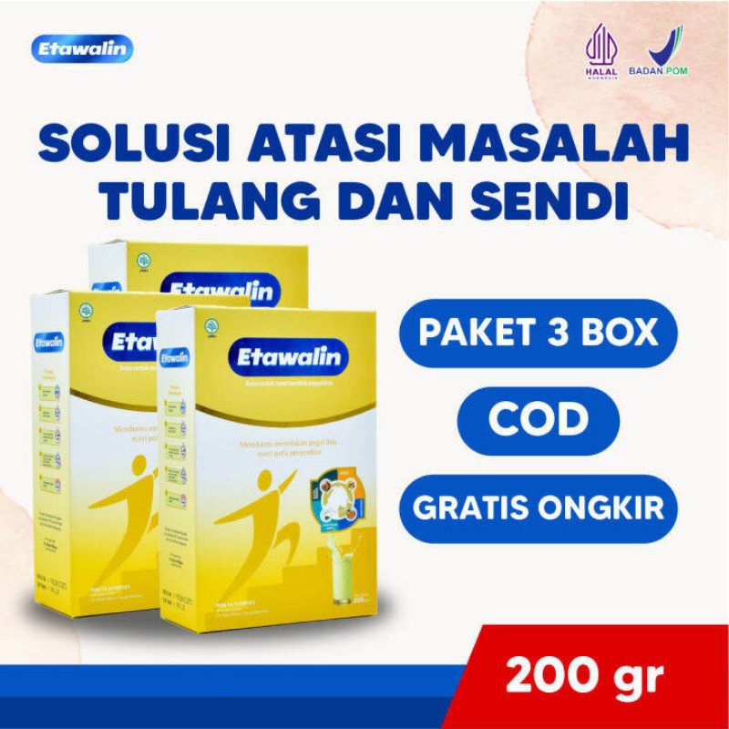 

[READY STOCK] ASLI PAKET 3 BOX ETAWALIN – Susu Kambing Etawa Tingkatkan Kepadatan & Kesehatan Tulang Sendi