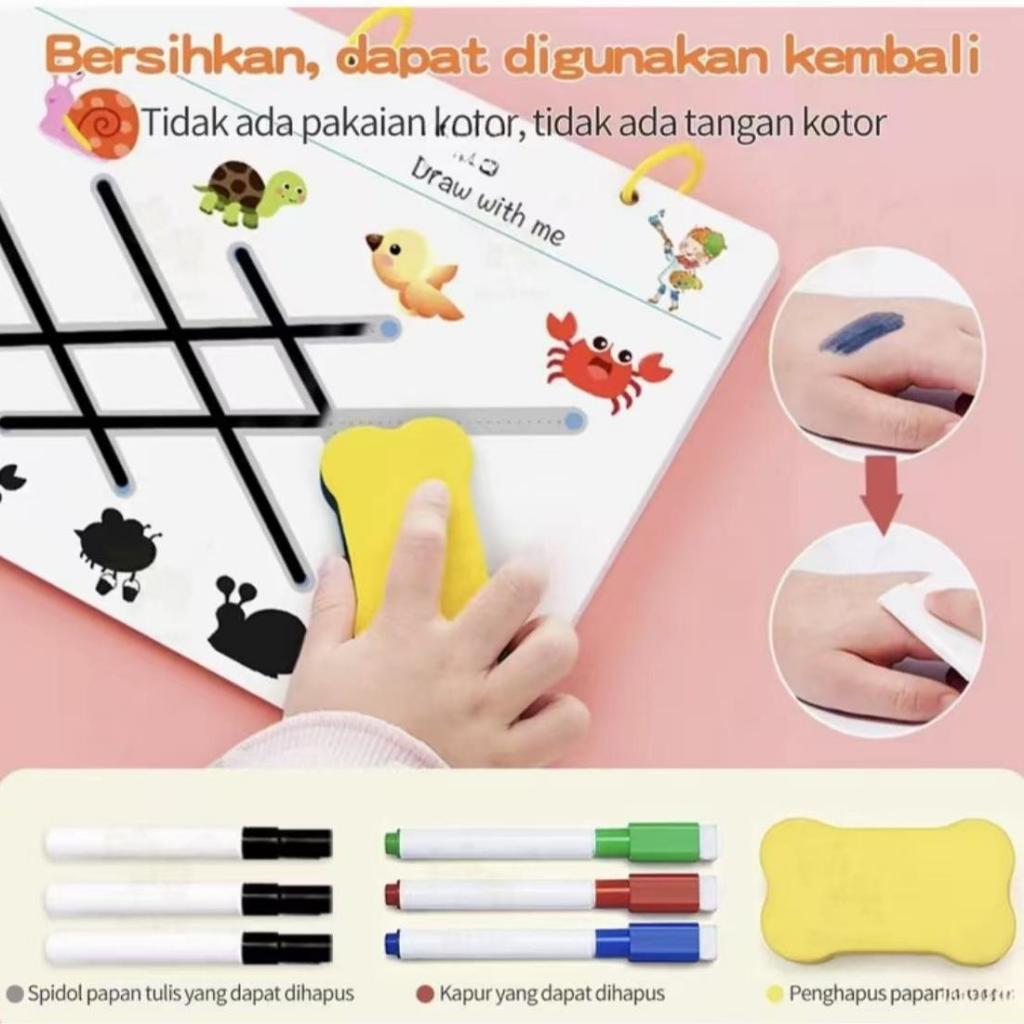 

SNI Spidol Wipe and Clean / Spidol Warna Whiteboard dengan Penghapus / Spidol Wipe&Clean Activity