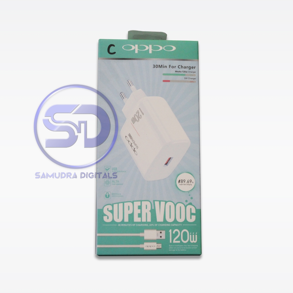Kepala Charger OPPO 120 W SUPER VOOC ( Include Cable )