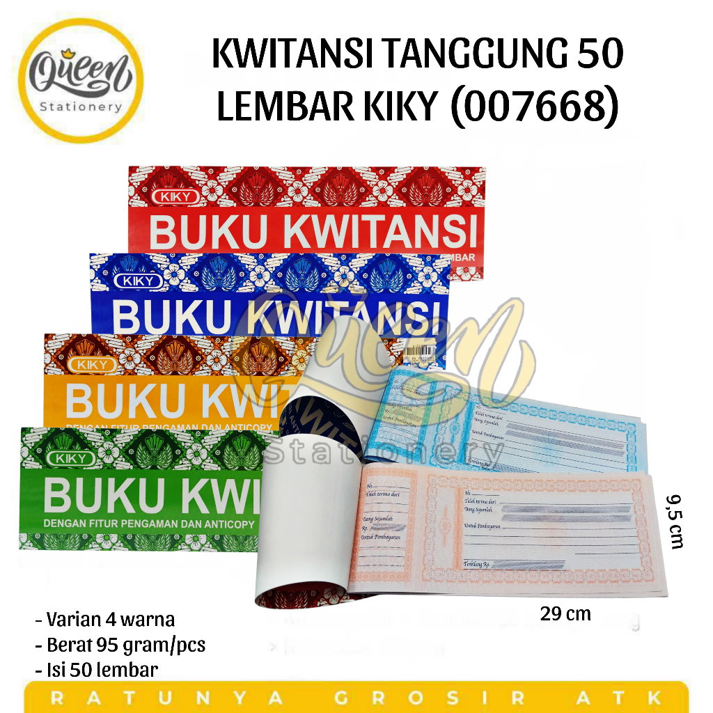 

1 PCS (50 LEMBAR) KWITANSI TANGGUNG KIKY / BUKU TANDA TERIMA / TANDA TERIMA (007668)