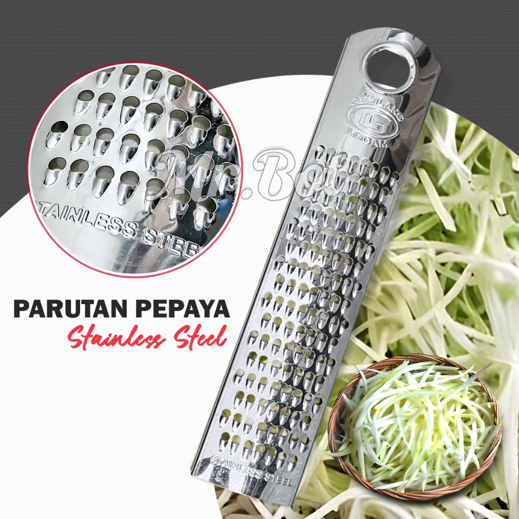Parutan Buah Parutan Pepaya Wortel Kelapa Parutan Manual Serbaguna Stainless Steel