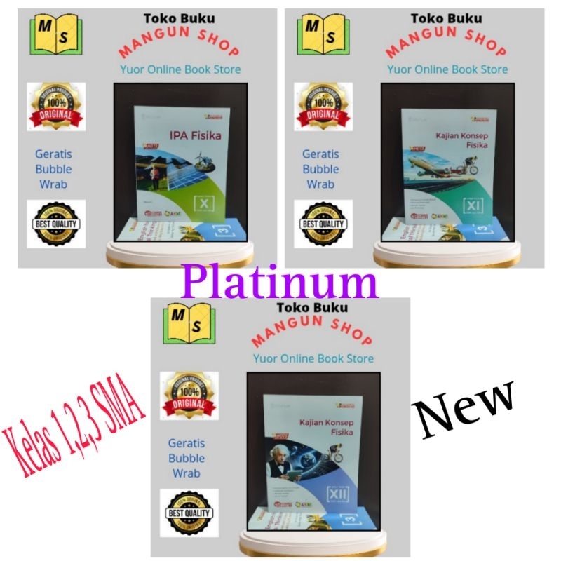 Buku IPA Fisika SMA Kelas 1.2.3 / 10,11,12 Kurikulum Merdeka Platinum
