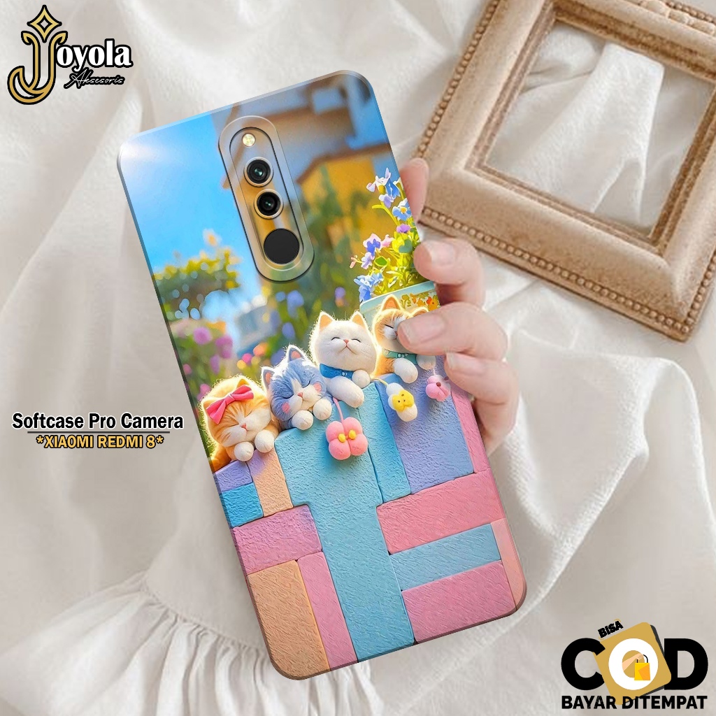 JOYOLA Case XIAOMI REDMI 8 - Fahion Case Kartun - Softcase XIAOMI REDMI 8 - Pro Camera - Casing XIAO