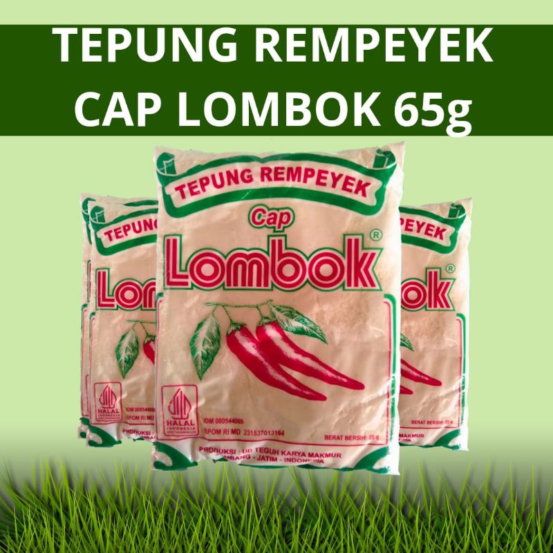 

(GROSIR) Tepung Peyek Rempeyek Cap Lombok 65g