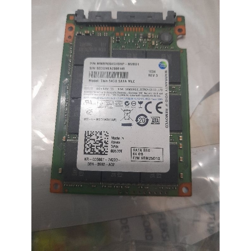 SSD  thin 64 sata MLC SAMSUNG