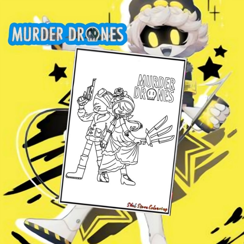 

KERTAS GAMBAR MEWARNAI MURDER DRONES V1 ISI 10 LEMBAR GAMBAR BERBEDA / KERTAS GAMBAR TEBAL / PAUD / SD / TK