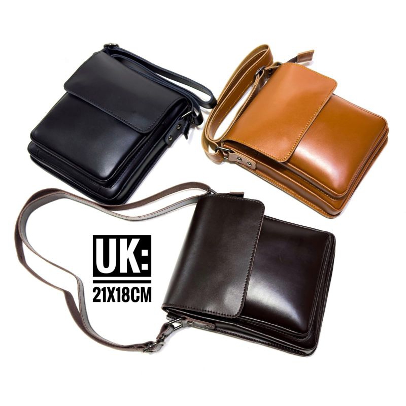 46. Tas selempang pria kulit sapi asli / Tas Pria /Tas Cowok / Tas Selempang Pria / Tas Selempang Co