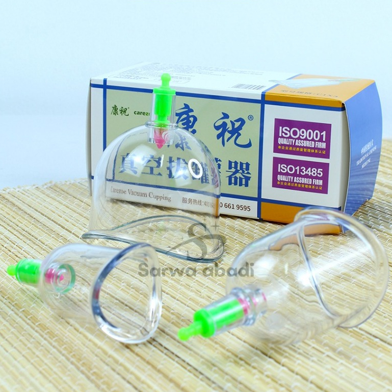 Kop Bekam Lengkung Isi 3 pcs Tebal Kangzhu Carezoe isi 3 Kop Premium type C3 Kop Bengkok Ecer Murah