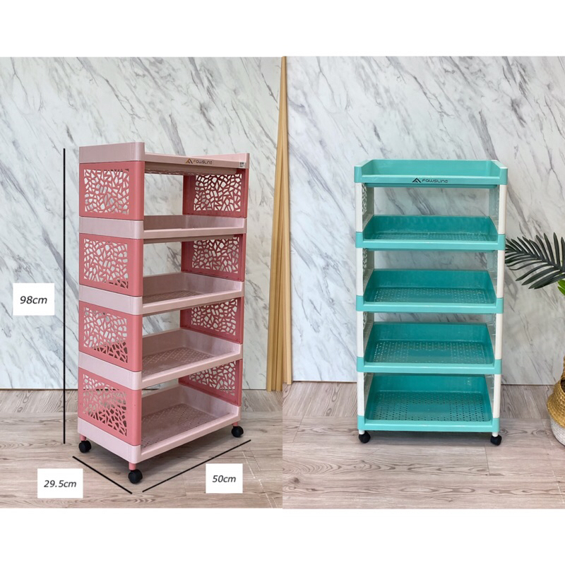 FAWSLINE RAK 5 SUSUN 205B JUMBO || RAK FAWSLINE 5 SUSUN + RODA || RAK TROLY 5 TINGKAT || RAK 5 SUSUN