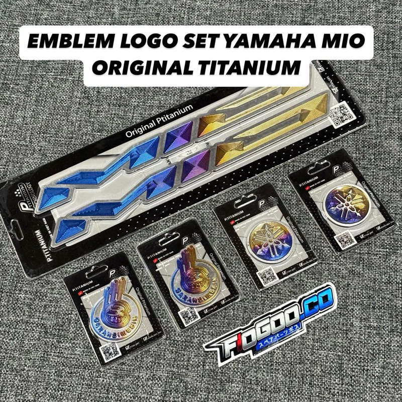 EMBLEM LOGO MIO P TITANIUM GR5 VIETNAM EMBLEM LOGO BODY MIO TITANIUM LOGO YAMAHA MIO TITANIUM EMBLEM
