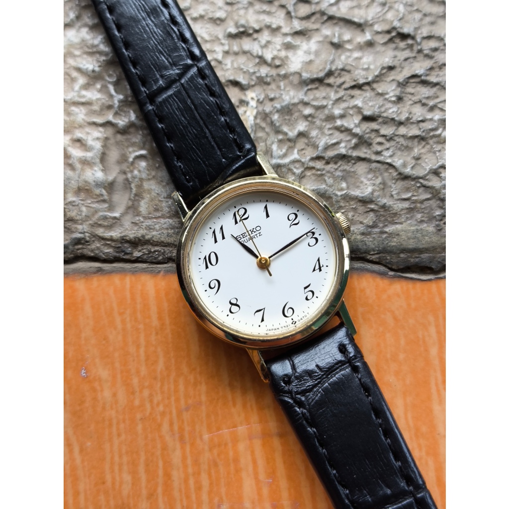 Seiko 7321-0100 Quartz Analog Second Mulus Cantik