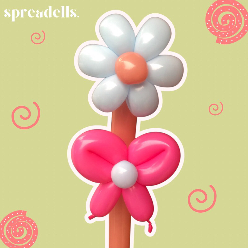 BUKET BUNGA BALON | BOUQUET BUCKET BALON | HADIAH WISUDA | SINGLE FLOWER PAKAI PITA