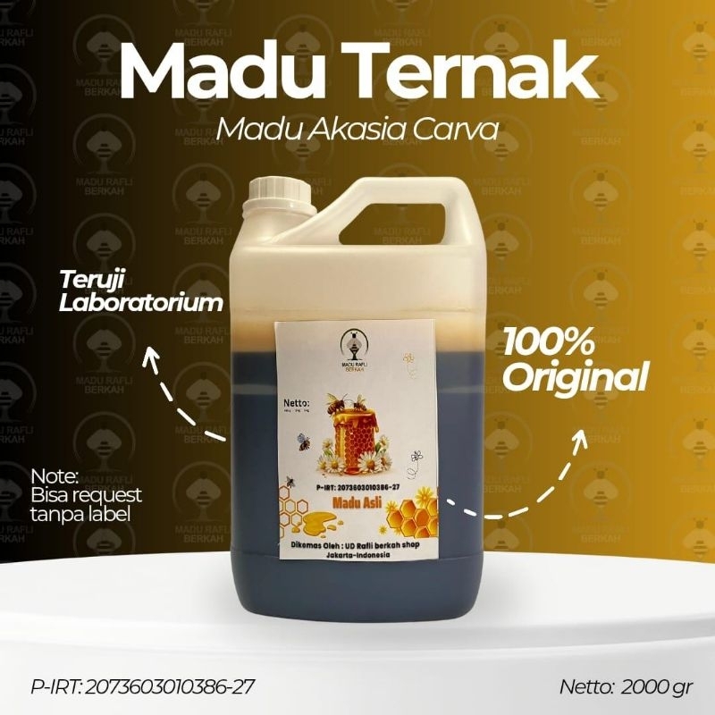 

madu asli-raw honey isi 2kg(akasia carva original)