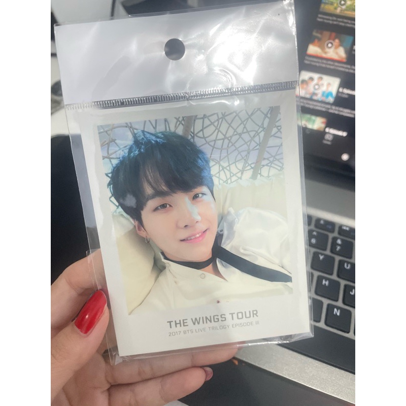 BTS THE WINGS TOUR PHOTO TICKET SUGA