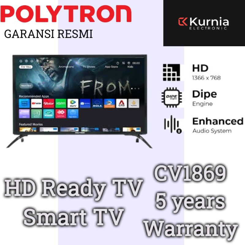 POLYTRON HD READY SMART TV 32CV1869 SERIES  PLD32CV1869 32 inch / 24CV1869 / PLD24CV1869