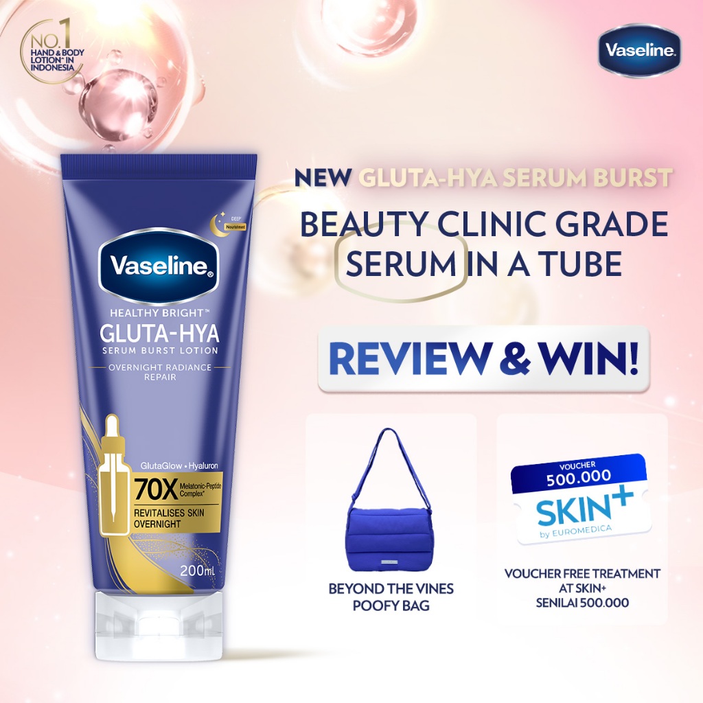 VASELINE Gluta-Hya Body Serum Overnight Radiance Repair 200 mL