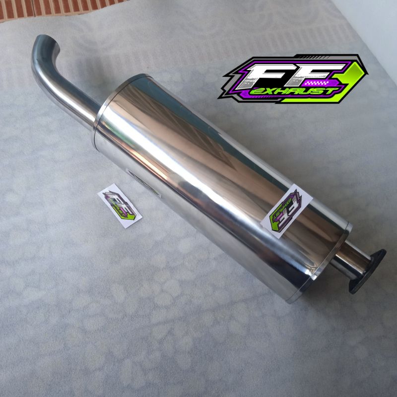 Tabung knalpot stenlis canter 125ps 110ps euro 2 pnp