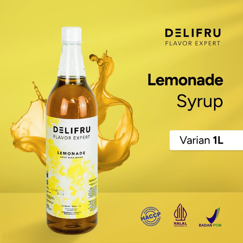 

DELIFRU SIRUP “Lemonade Syrup 1 Liter” || Sirup Lemon