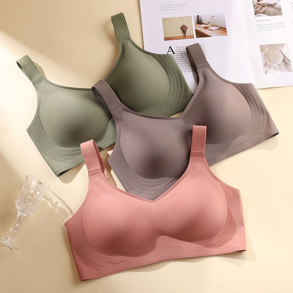 B066 / Bra Seamless Push Up BH Wanita Busa Tipis