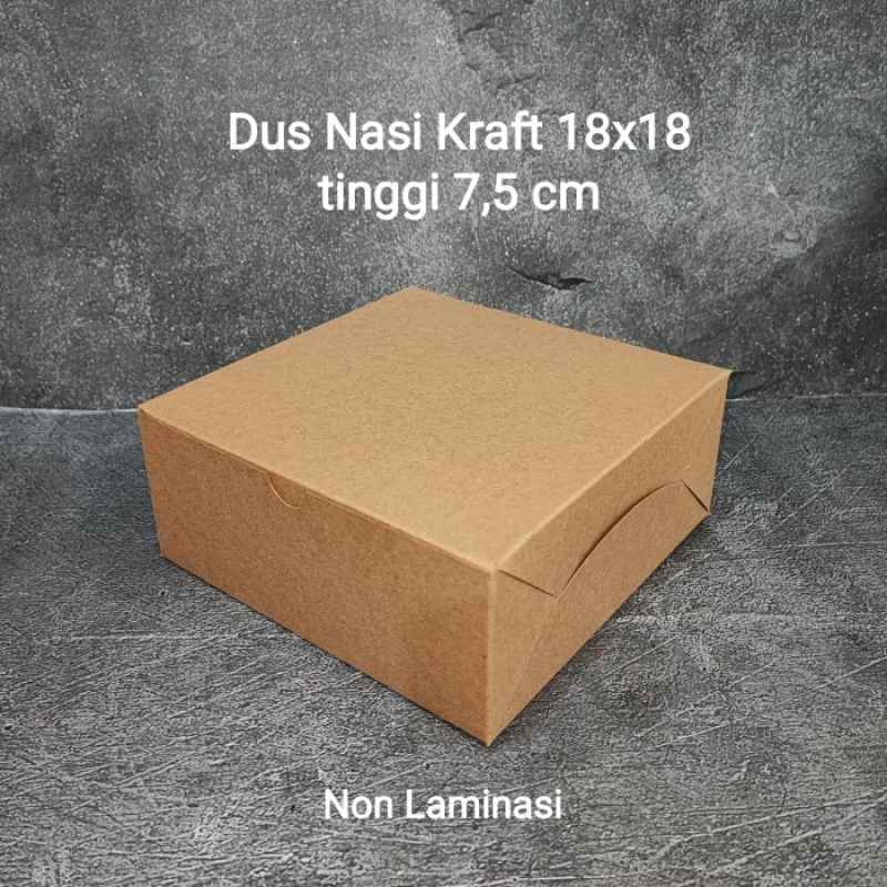

dus nasi coklat laminasi 18x18
