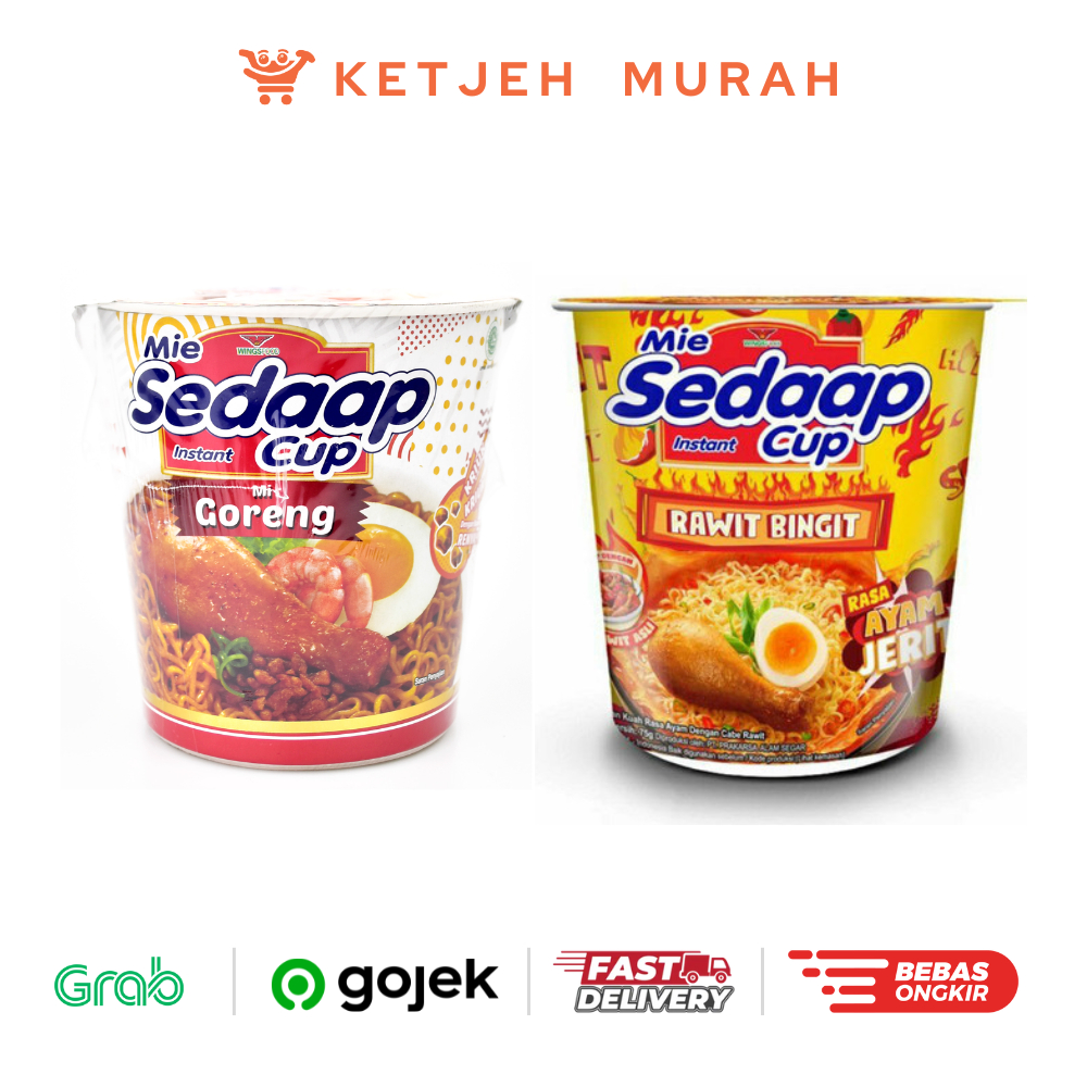 

Sedaap Cup Rasa Mie Goreng / Rawit Bingit Ayam Jerit
