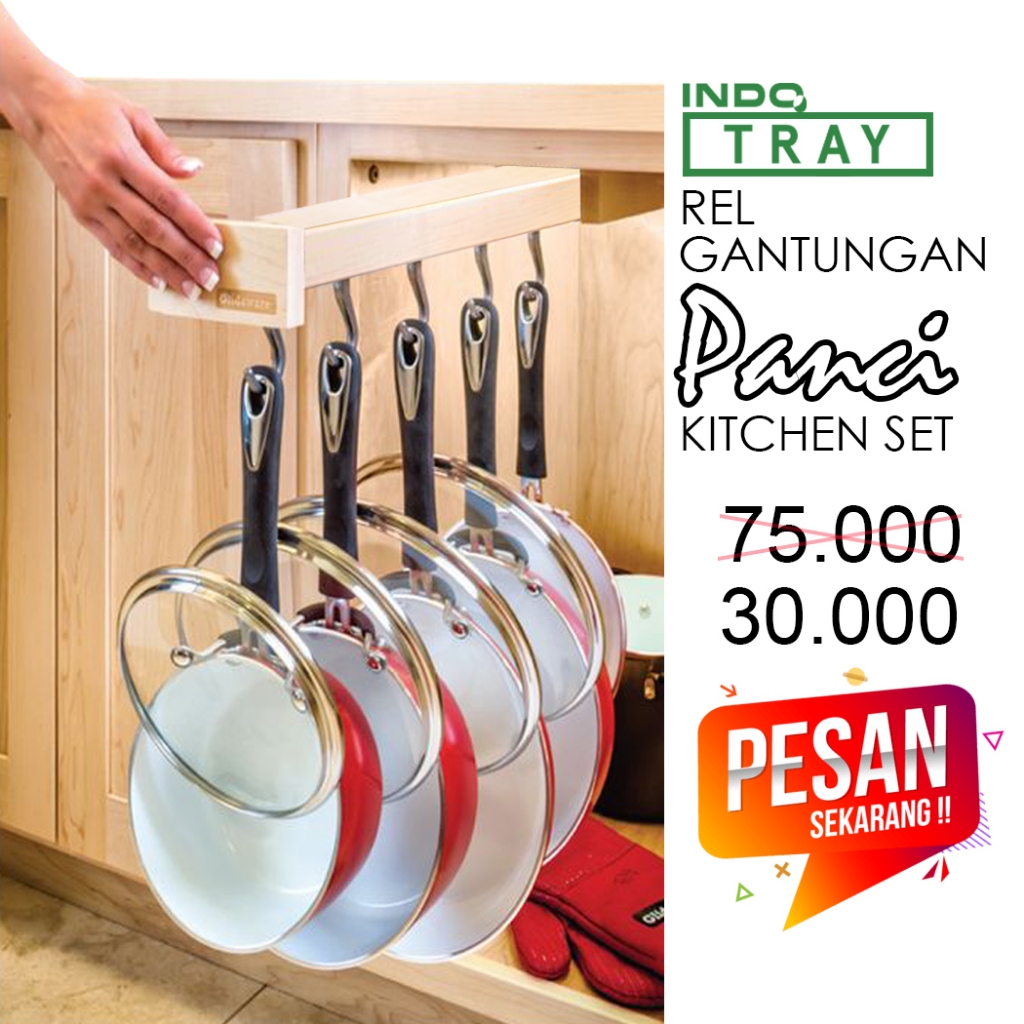 GANTUNGAN PANCI REL BAWAH KITCHEN SET