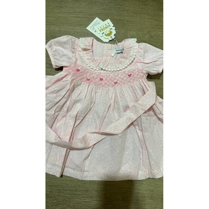 READY STOCK Aurora Royal Pink Smock Dress anak dress bayi bukan sarah louise annafie dondolo deargg 