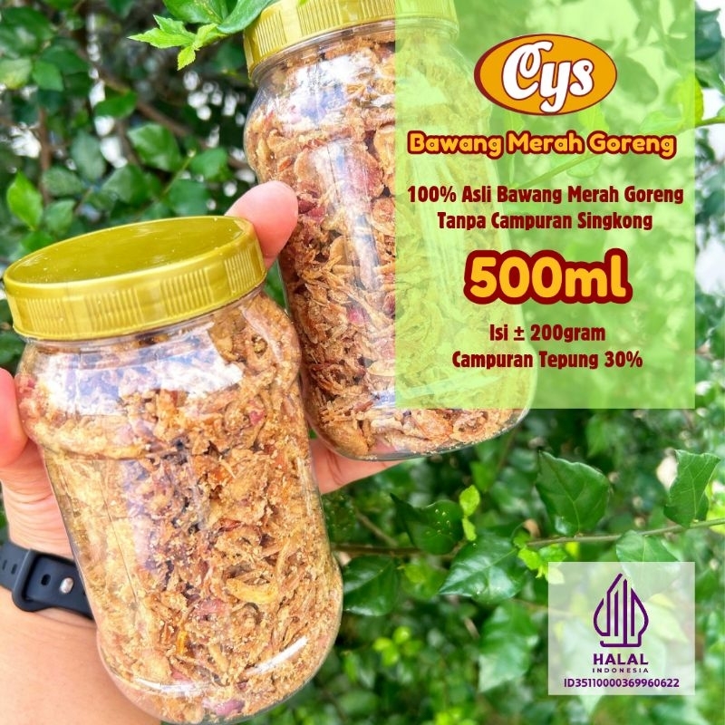 

Bawang Merah Goreng 200gr Botol 500ml Grade B – Renyah & Ekonomis