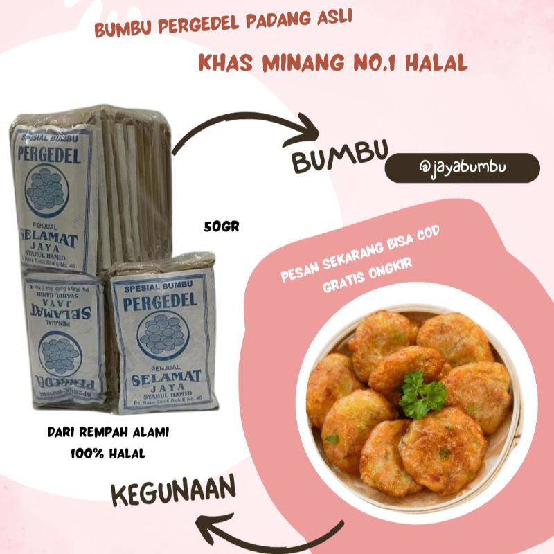 

KAYABUMBU - Bumbu Masak Pemasak Pergedel Khas Minang Rempah Pilihan 50gr