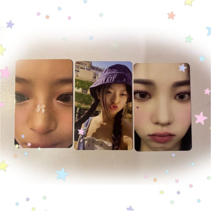 [WAJIB CO PACK] Photocard Official (Hanni zoom) (Karina Zoom) (Hanni Bucket) Newjeans Aespa