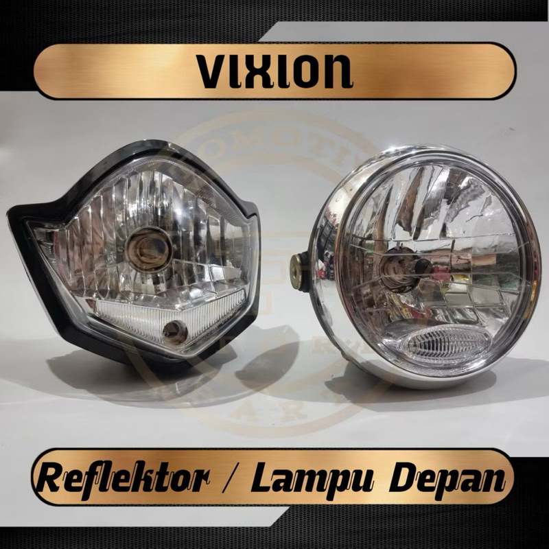 Reflektor Yamaha Vixon New baru 2010 2011 2012 Assy Black Lampu Depan Vixion new Hitam H4 Reflektor 