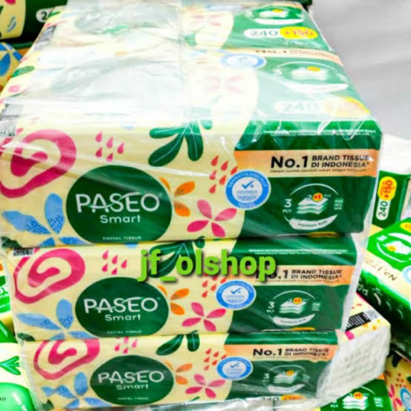 TISU PASEO SMART EXTRA FACIAL SOFT TISSUE 240+150 HEETS 2PLY