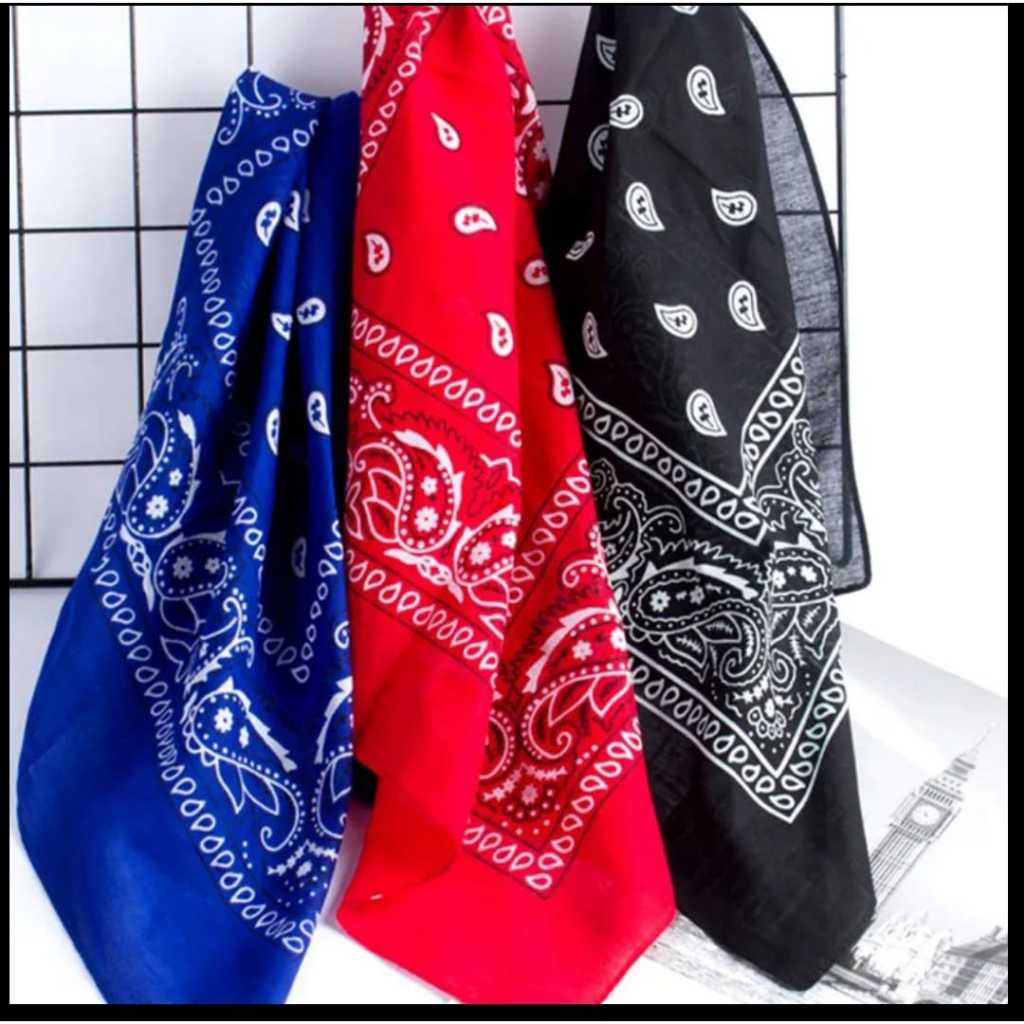 SLAYER BANDANA SYAL MOTIF BATIK PRINTING SUBLIMASI COSTUM UKURAN 53 X 53 CM