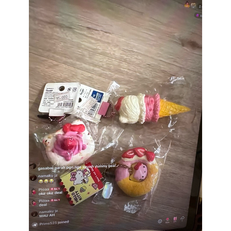 CO SQUISHY TIKTOK 2 ITEM SNOOPY DONUT HK PUTIH