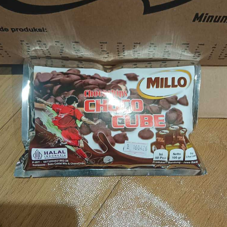 

Millo Cube Lokal Chocochips 1 Pack (Isi 50 Cube)