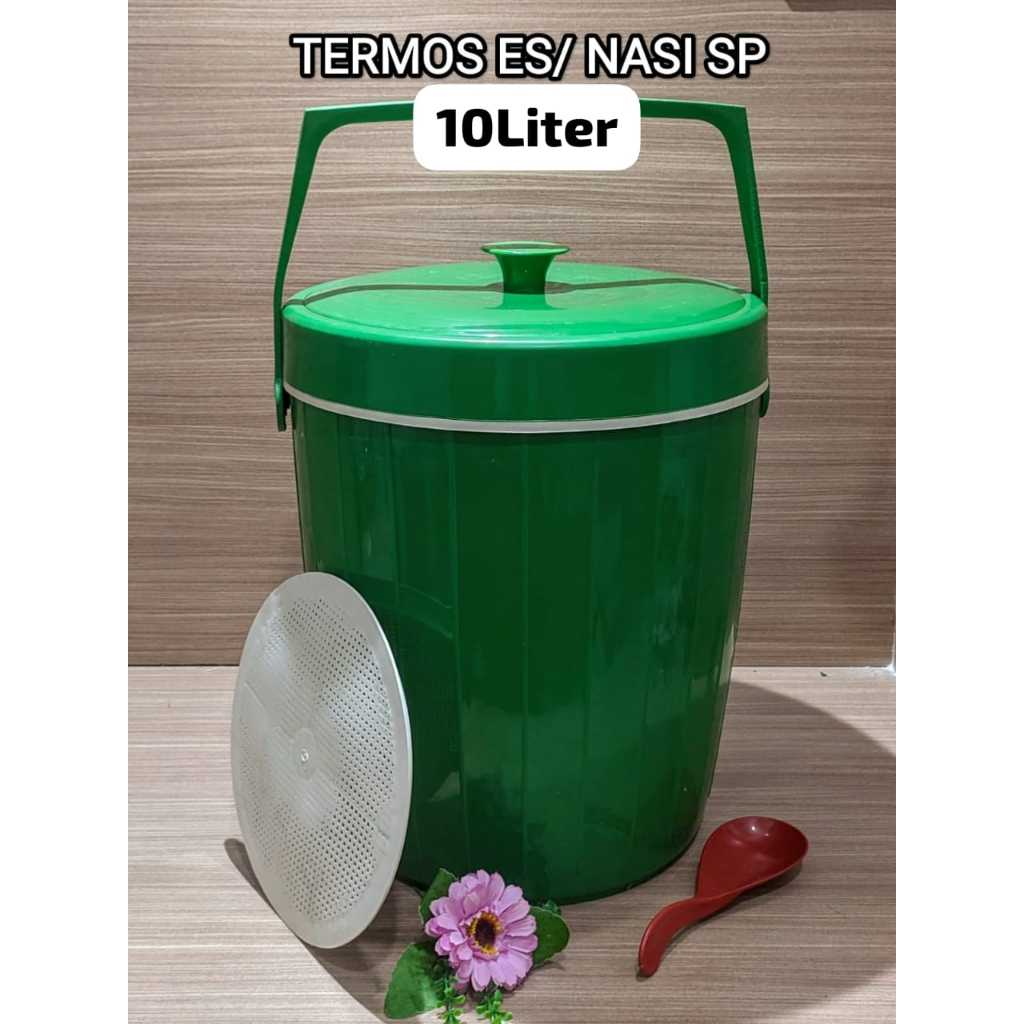 Termos Es / Nasi 8L, 10L, 18L, 20L, 26L & 30L Jumbo Thermos Rice Ice Bucket USA Doremi DRM Ukuran 8L