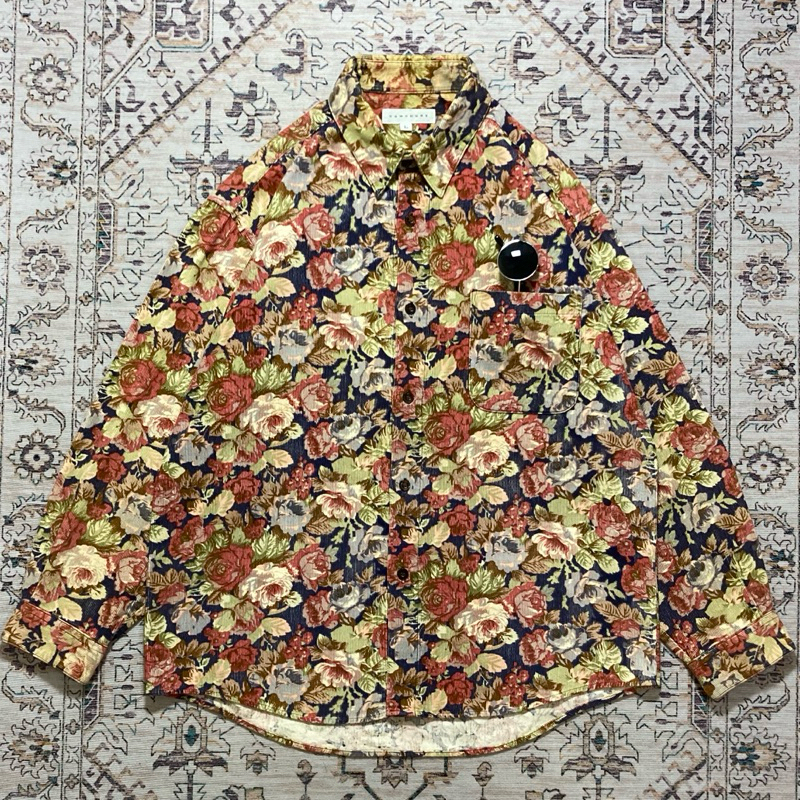 Corduroy Floral Pattern Shirt by Comodore