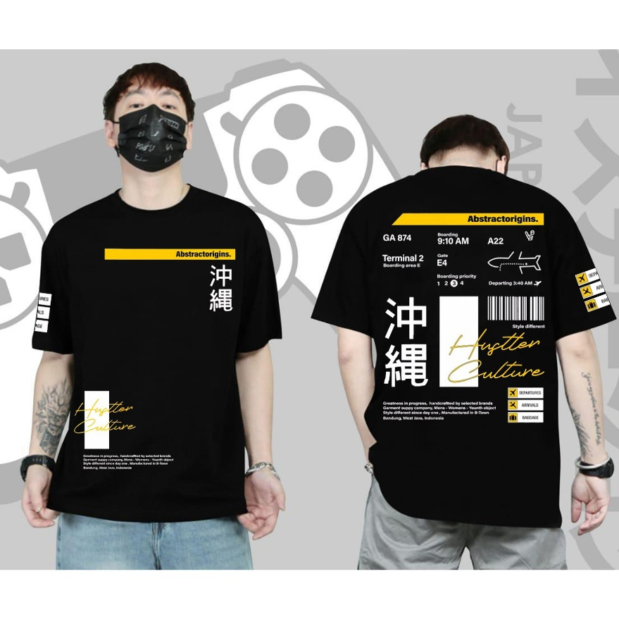 Kaos T-shirt Distro / Kaos Hustler Culture / Kaos Abstractorigins / Kaos Jepang / Kaos Japan / Kaos 