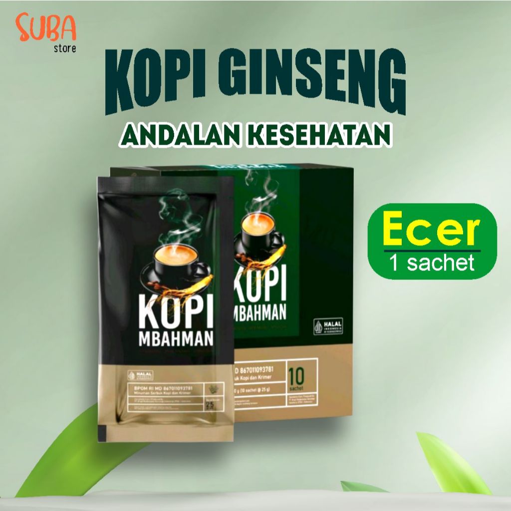 

ECER - Kopi Mbahman Andalan Kesehatan Menambah Stamina, Konsentrasi