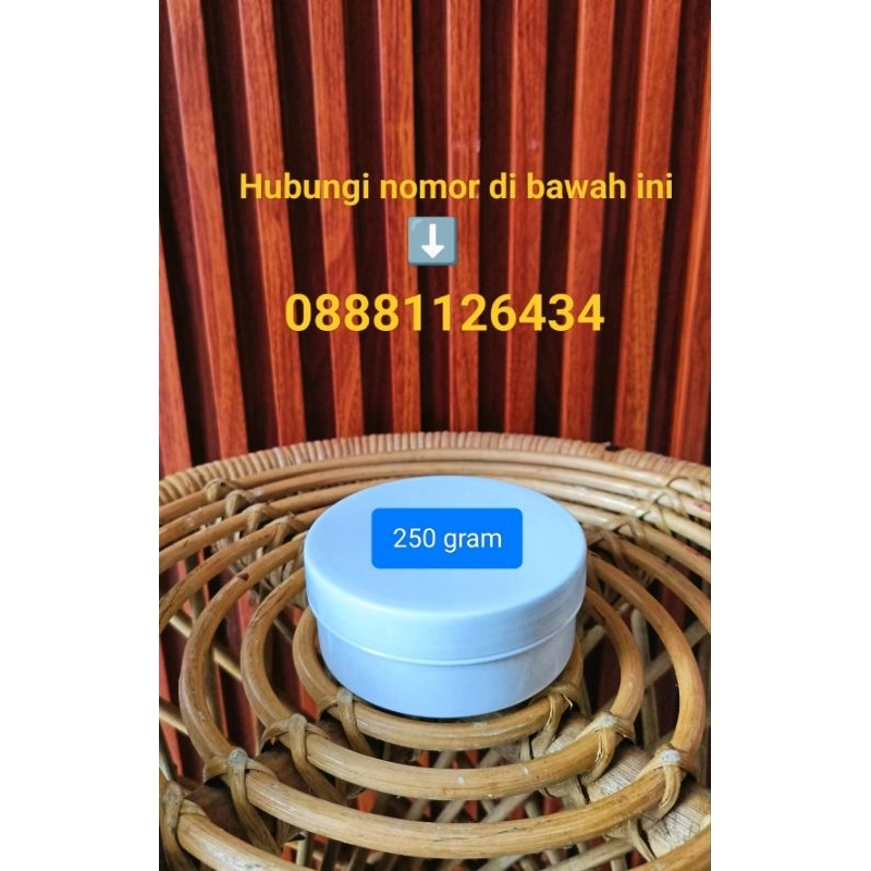 Pot lulur 250 gram putih putih