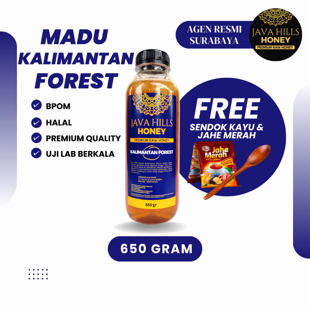 

Javahills Honey Madu Kalimantan 320gr – Madu Hutan Alami untuk Stamina & Daya Tahan Tubuh